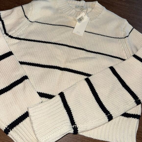 NWT Z Supply Women’s Milan Cropped Knit Striped Sweater Sz S - Picture 4 of 6
